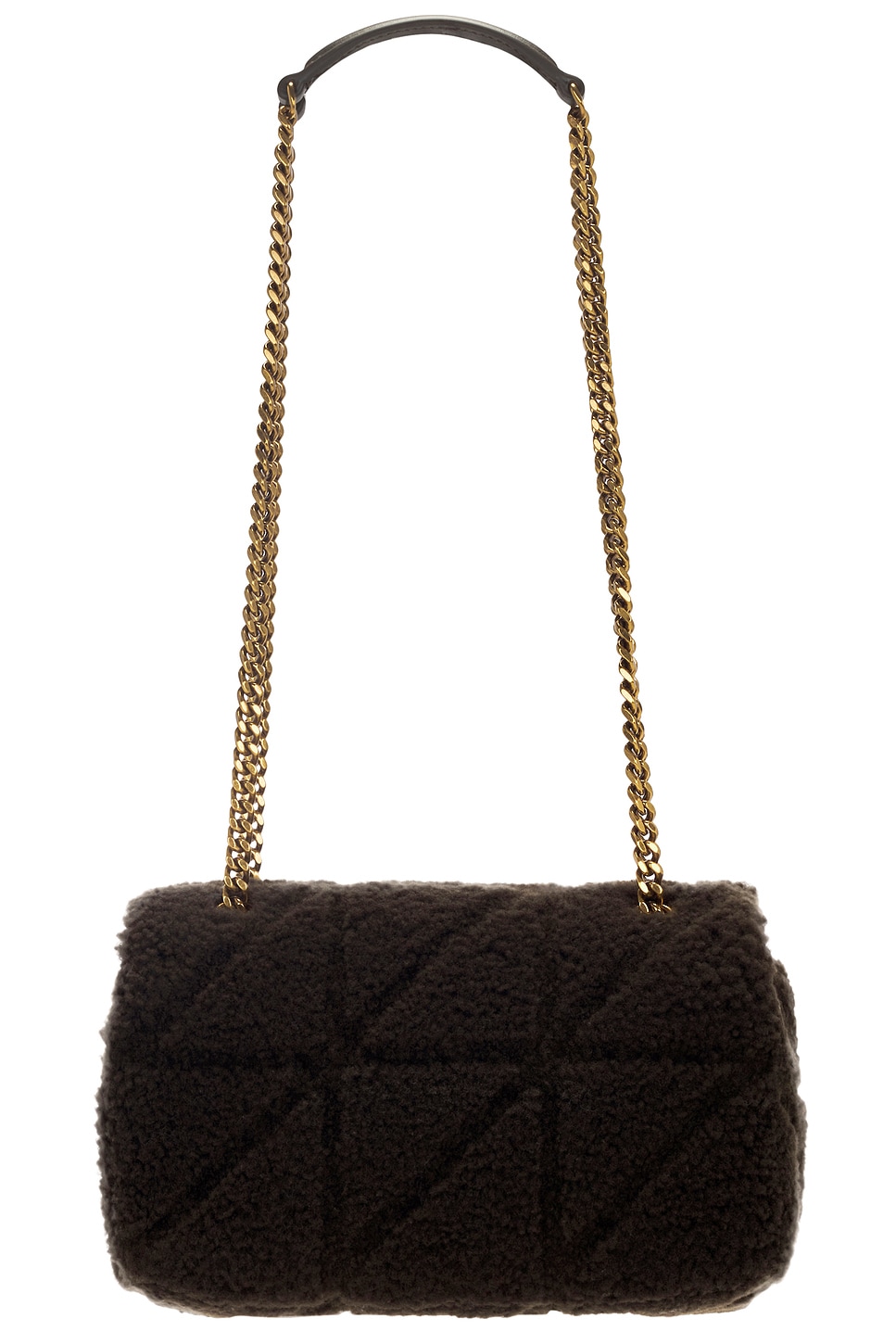 Shop Saint Laurent Small Jamie Chain Bag In Grainy Moss