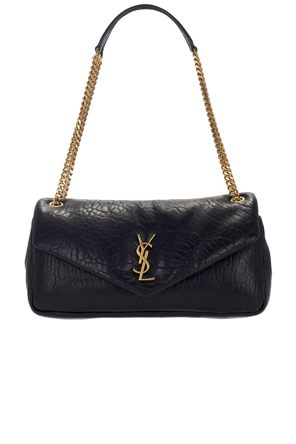 Saint Laurent Medium Calypso Chain Bag In Black