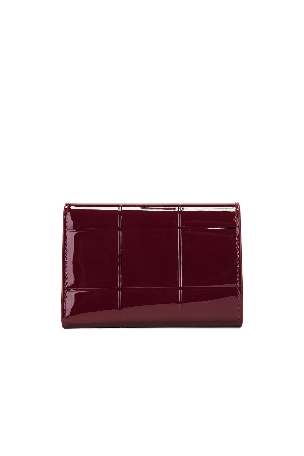 Shop Saint Laurent Small Tri-fold Wallet In Red Grenat