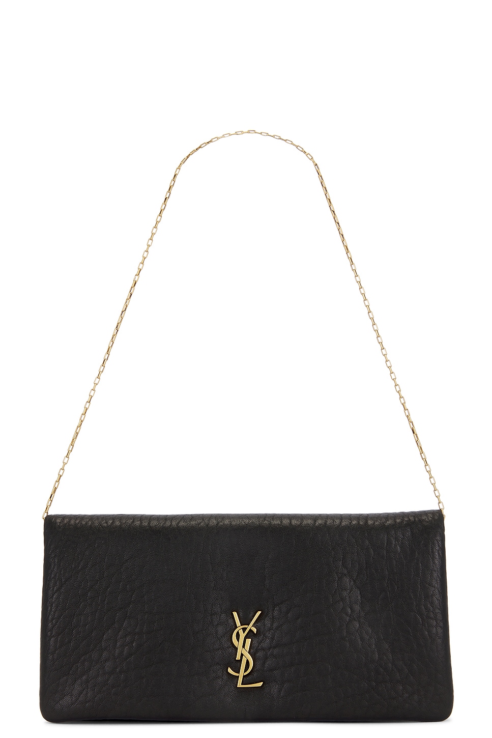 Small Pouch On Chain in Black