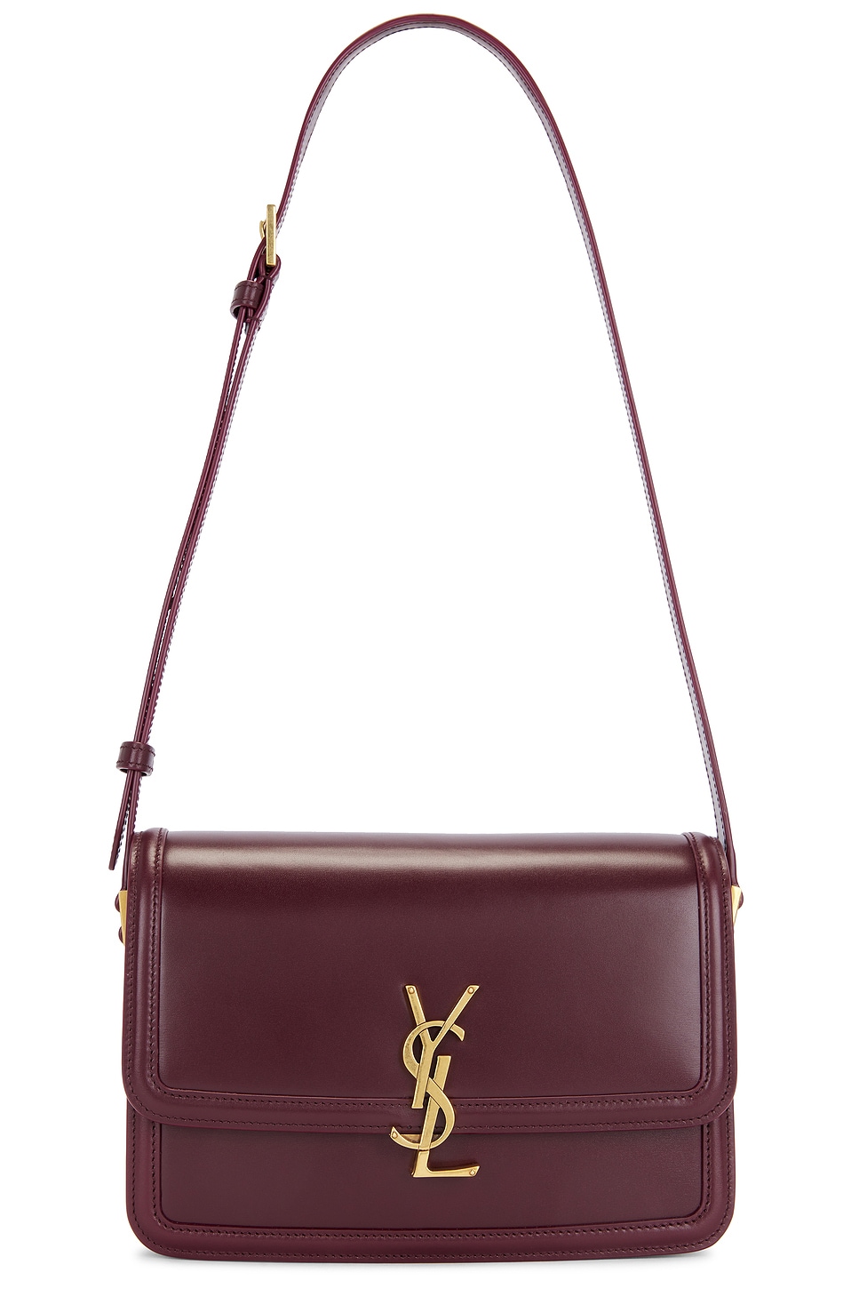 Shop Saint Laurent Medium Solferino Bag In Hot Wine