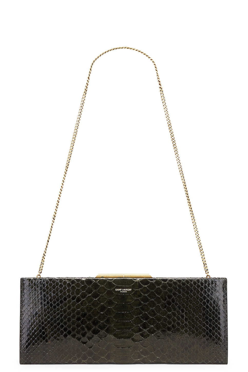 Python Small Midnight Pochette Bag in Brown