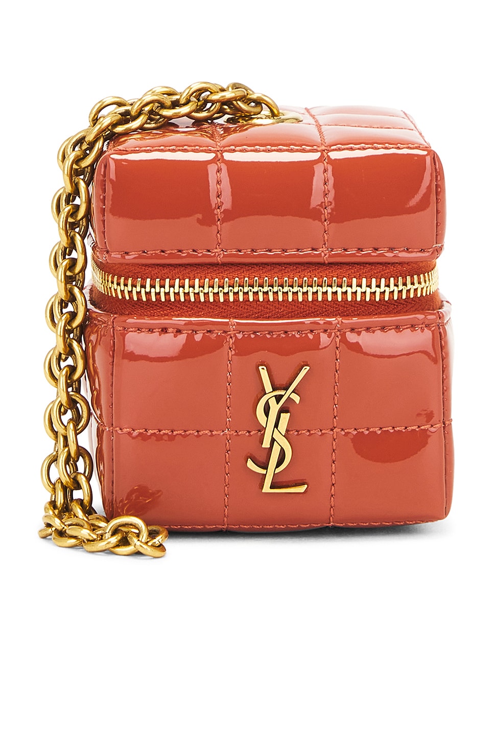 Saint Laurent Ysl Cube Bag In Mild Rose