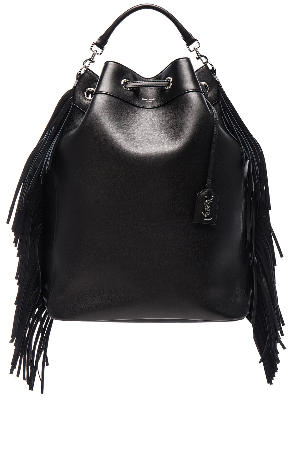 Image 1 of Saint Laurent Emmanuelle Oversized Backpack in Black