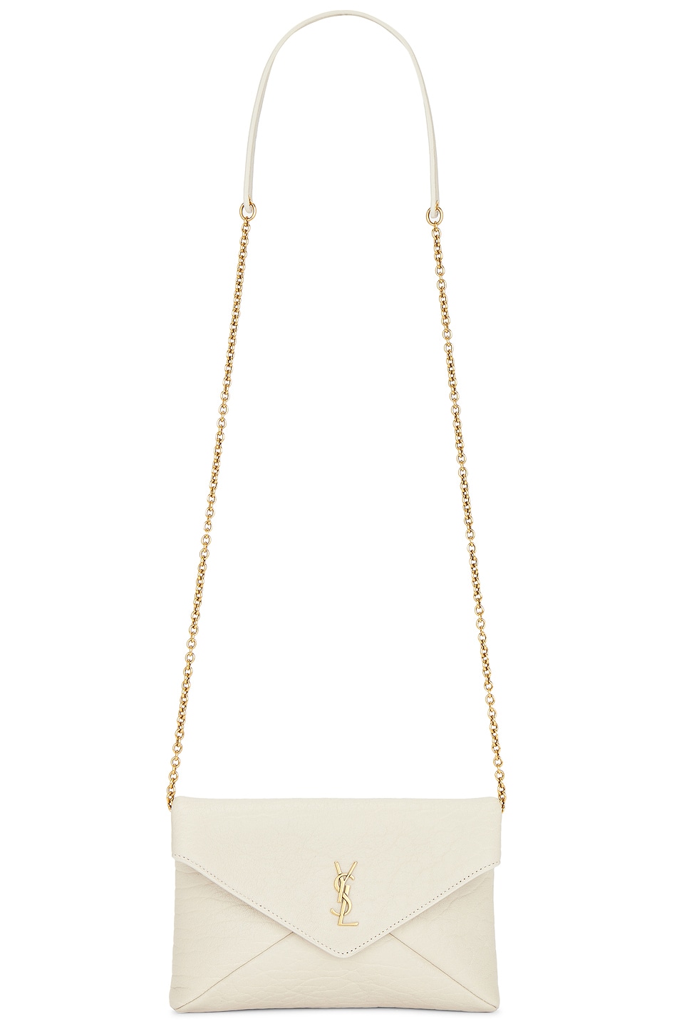 Small Chain Pouch Bag in Cream