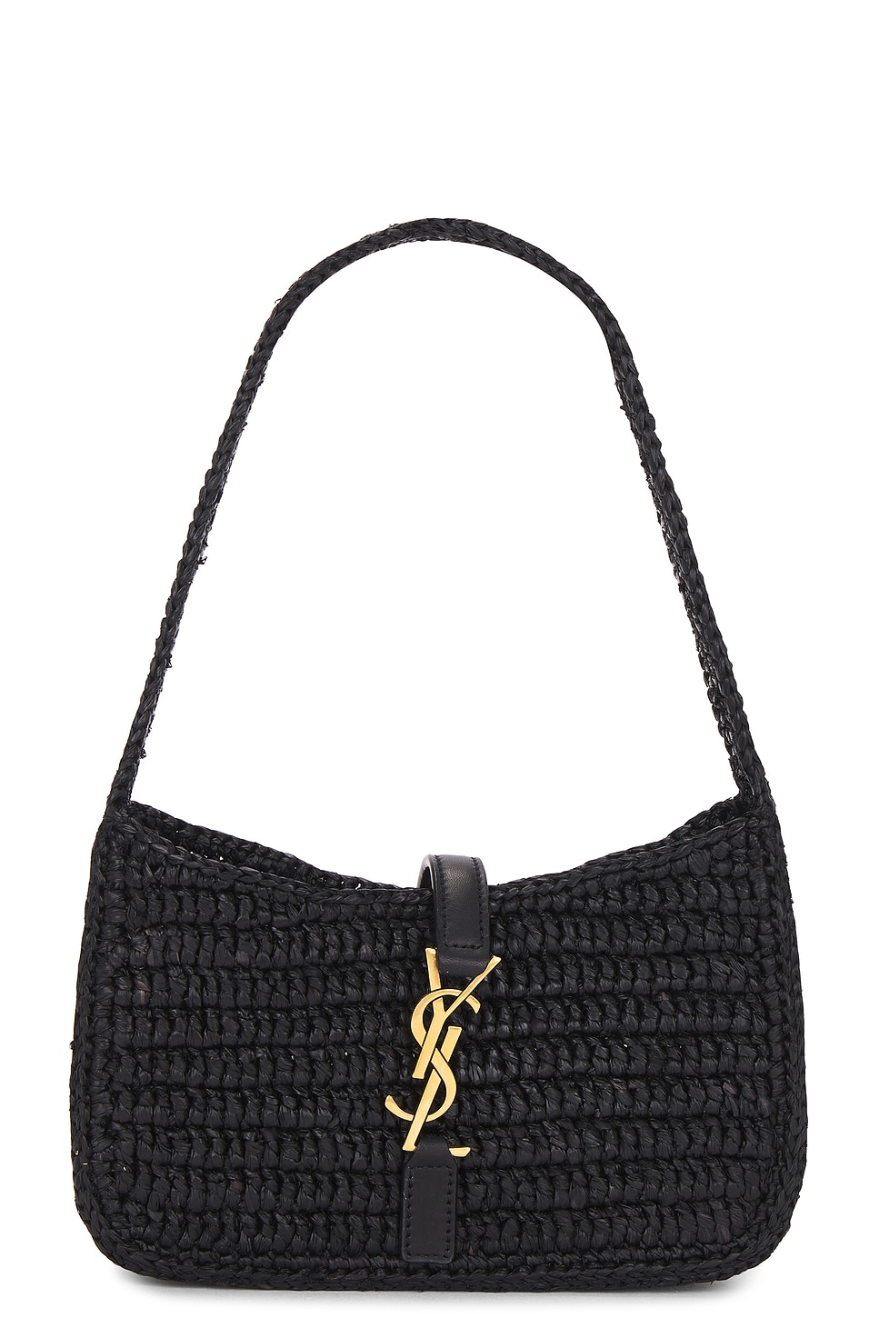 Saint Laurent Mini Le 5 A 7 Hobo Bag In Nero