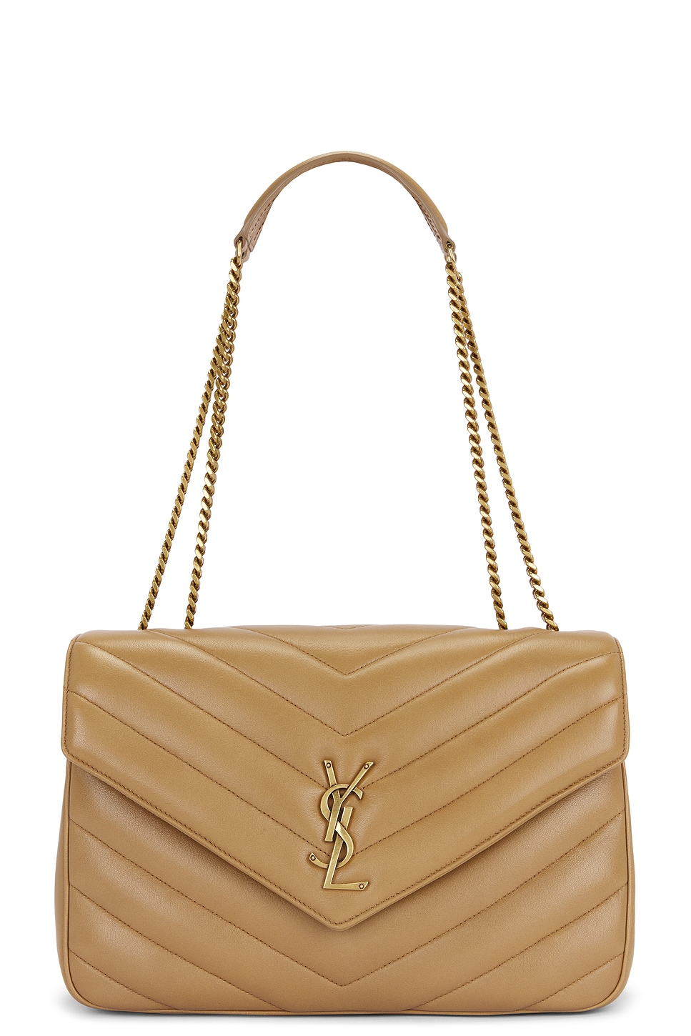 Saint Laurent Large Loulou Bag In Brown