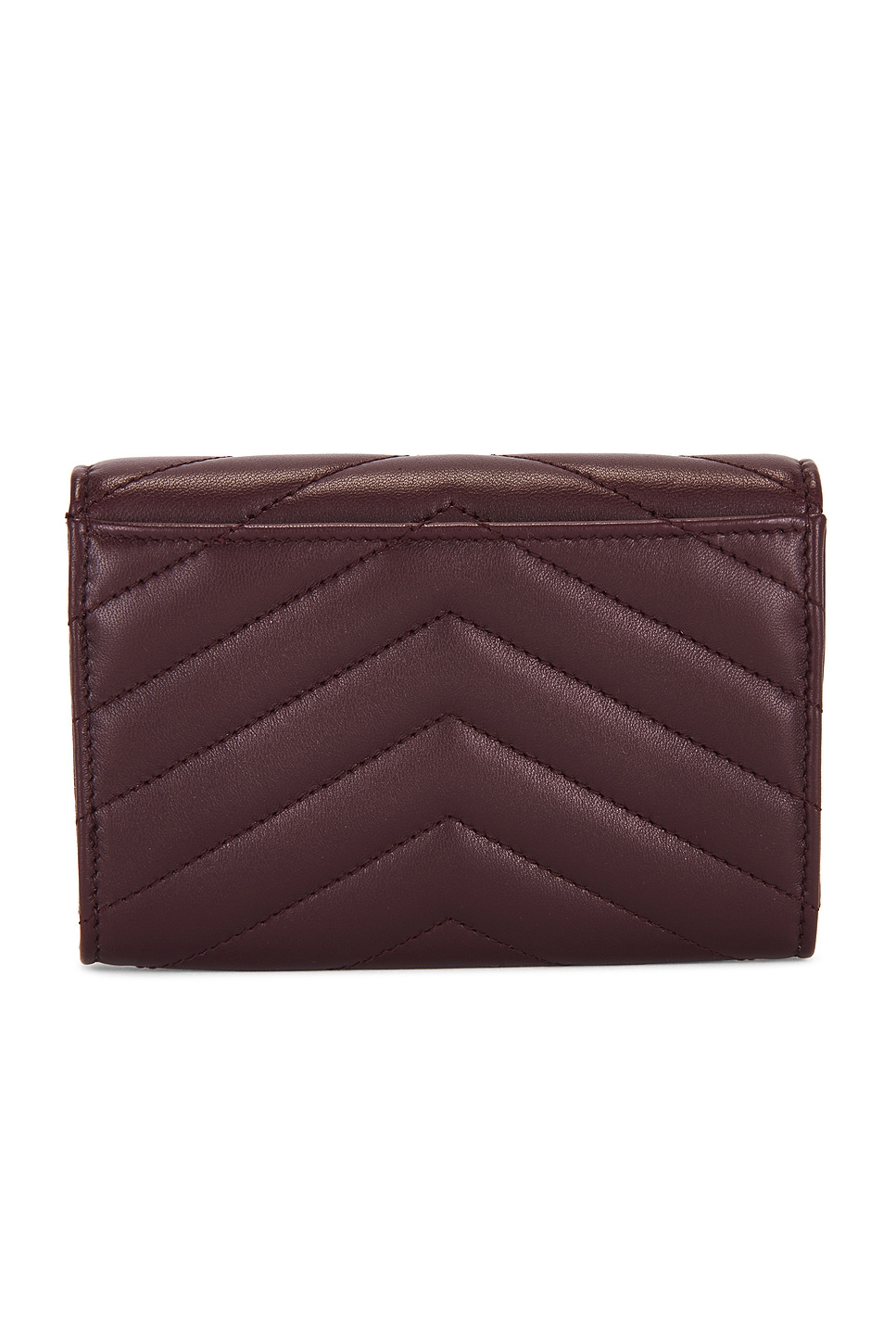 Saint Laurent Small Envelope Wallet In Burgundy