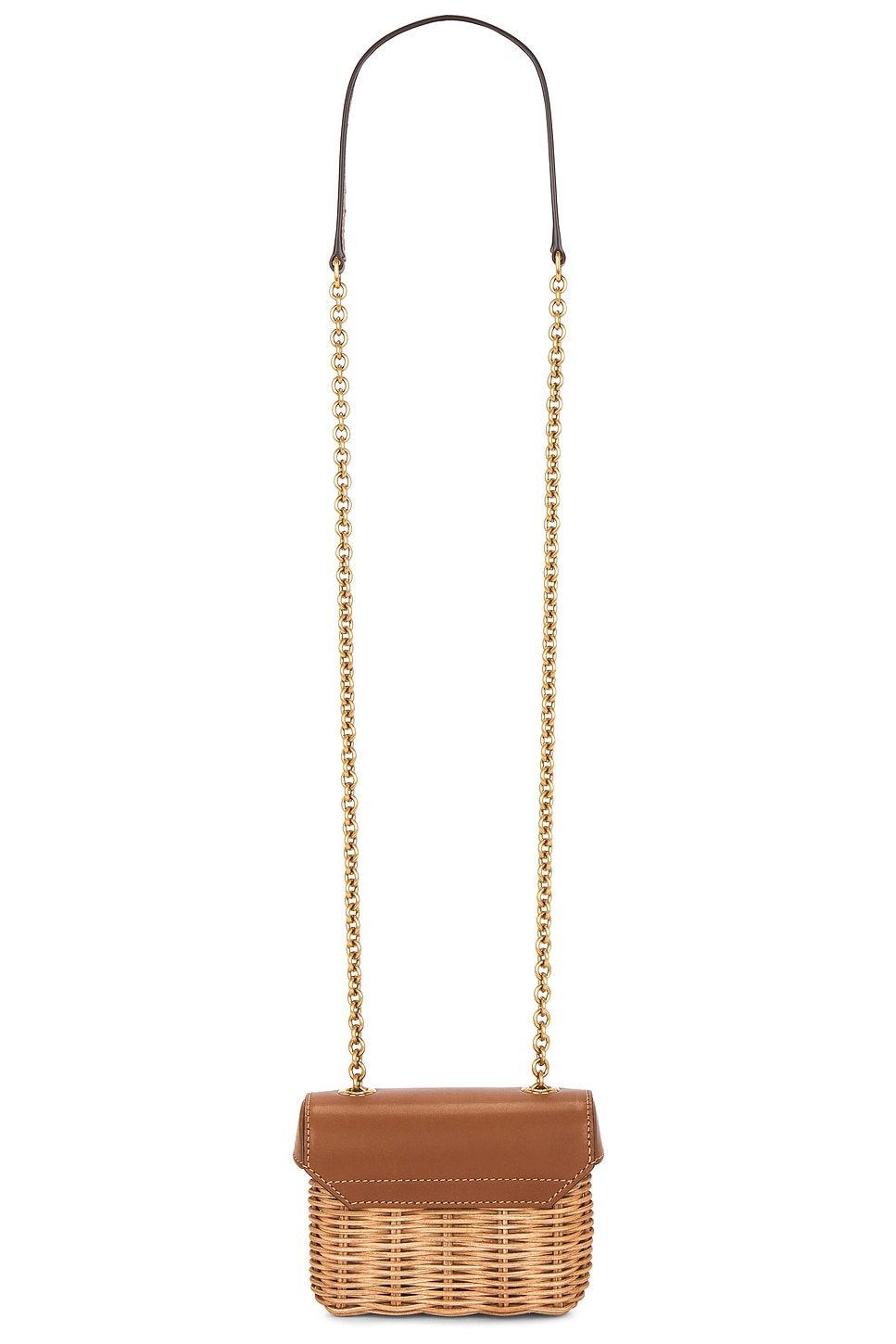 Saint Laurent June Micro Wicker Box Bag