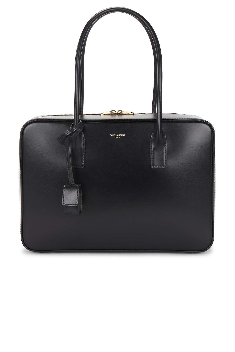 Saint Laurent Slp Bauletto Bag In Black