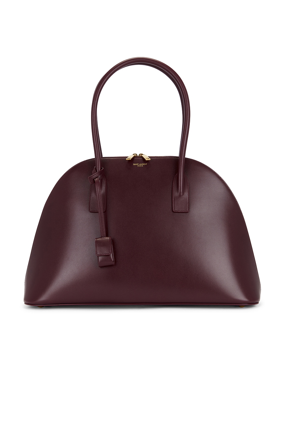 Saint Laurent Sac De Jour Demilune Bag In Burgundy