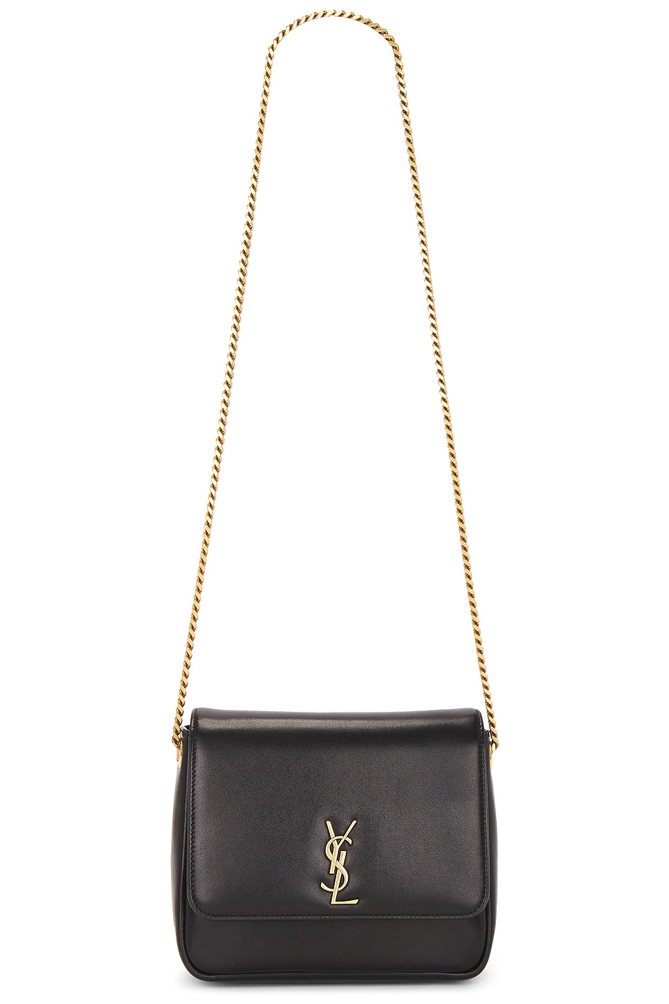 Saint Laurent Kate Supple Bag In Black