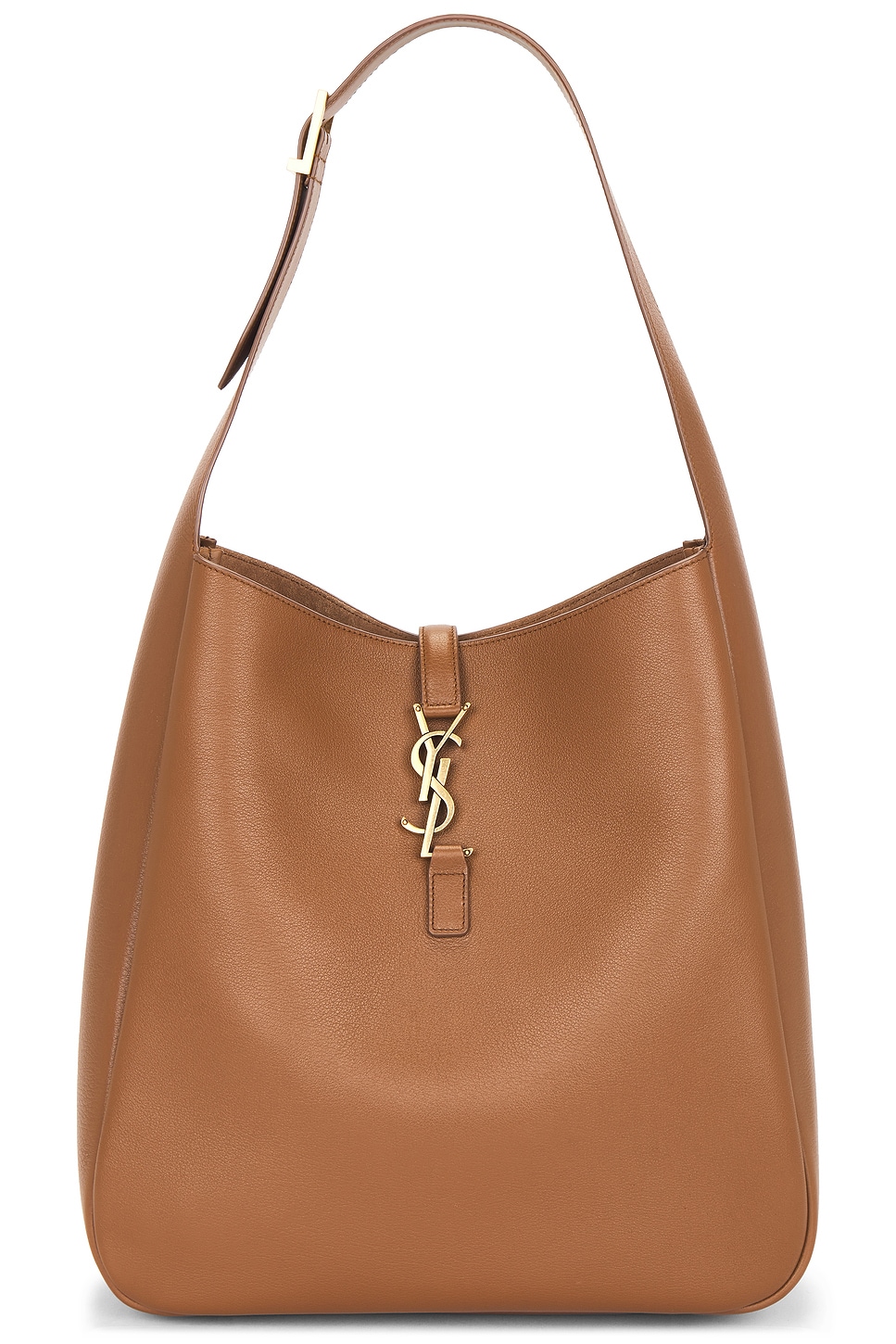 Saint Laurent Le 5 A 7 Hobo Bag In Brown