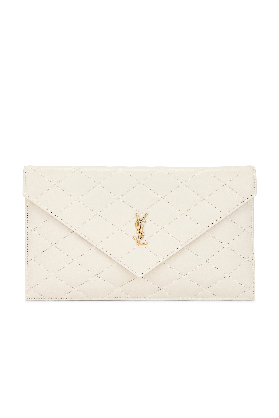 Saint Laurent Agneau Plume Matelasse Pouch