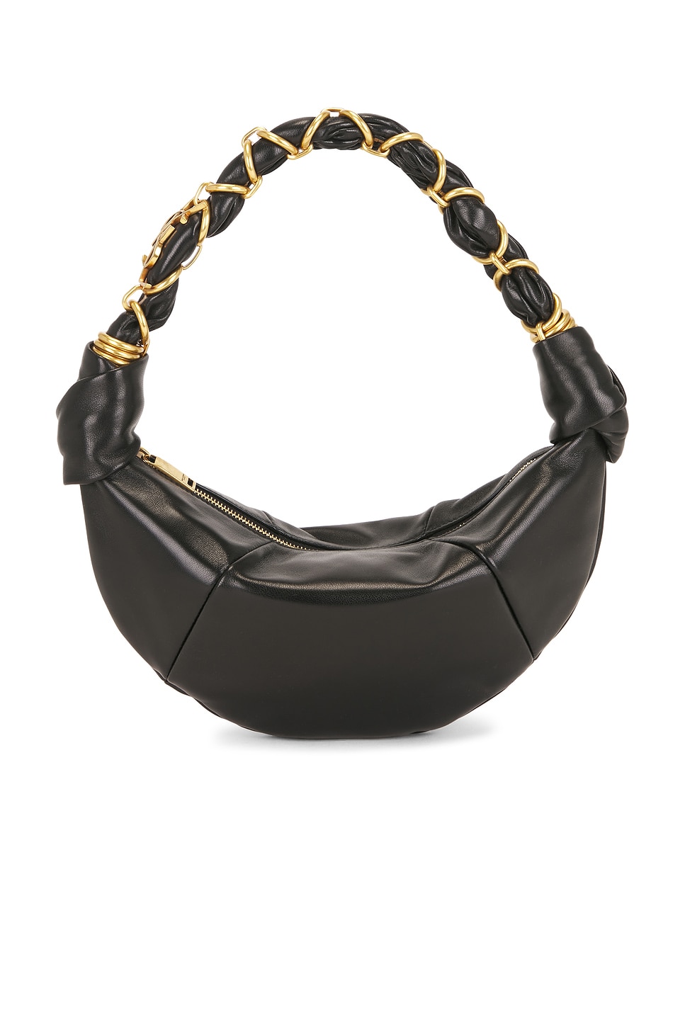 Saint Laurent Mini Amalia Hobo Bag in Black