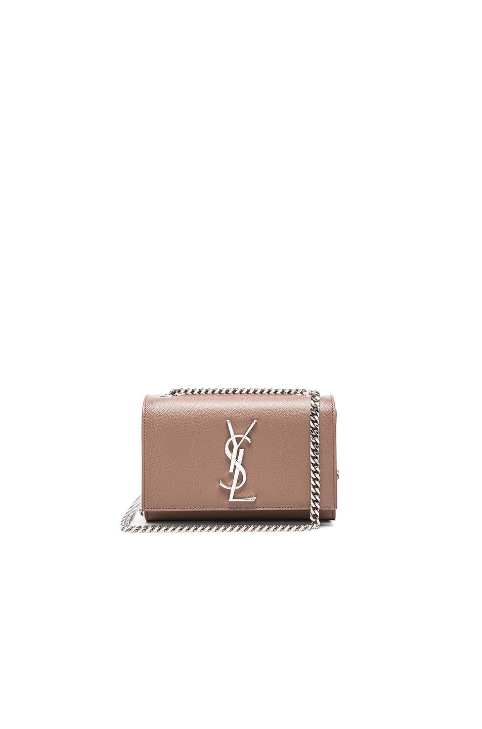 Image 1 of Saint Laurent Small Monogramme Kate Chain Bag in Fard