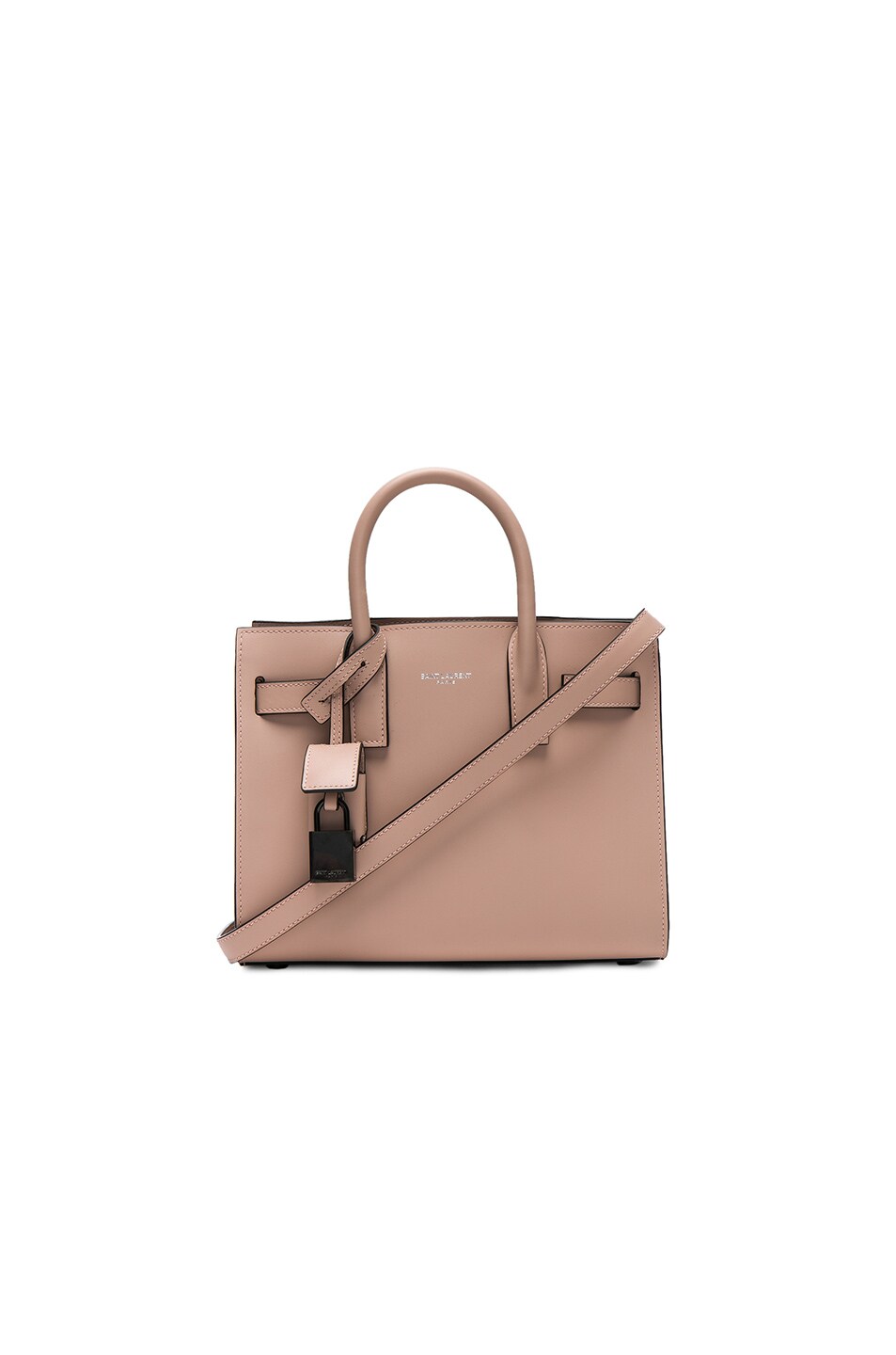 Image 1 of Saint Laurent Nano Double Face Leather in Nude Rose