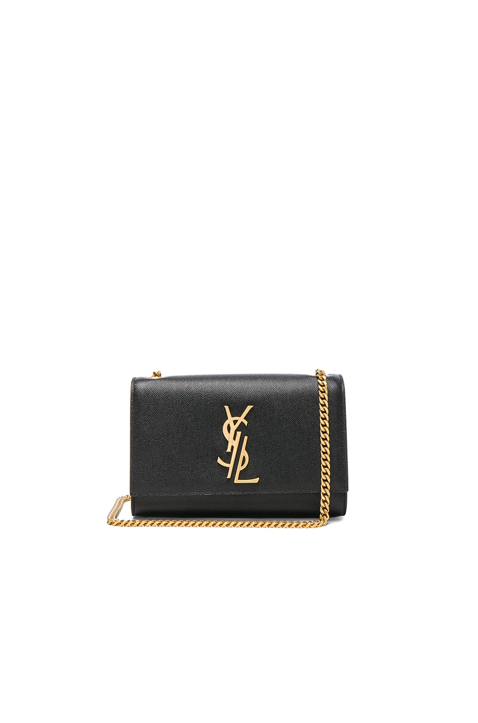 Image 1 of Saint Laurent Small Deconstructed Monogramme Kate Clutch in Black