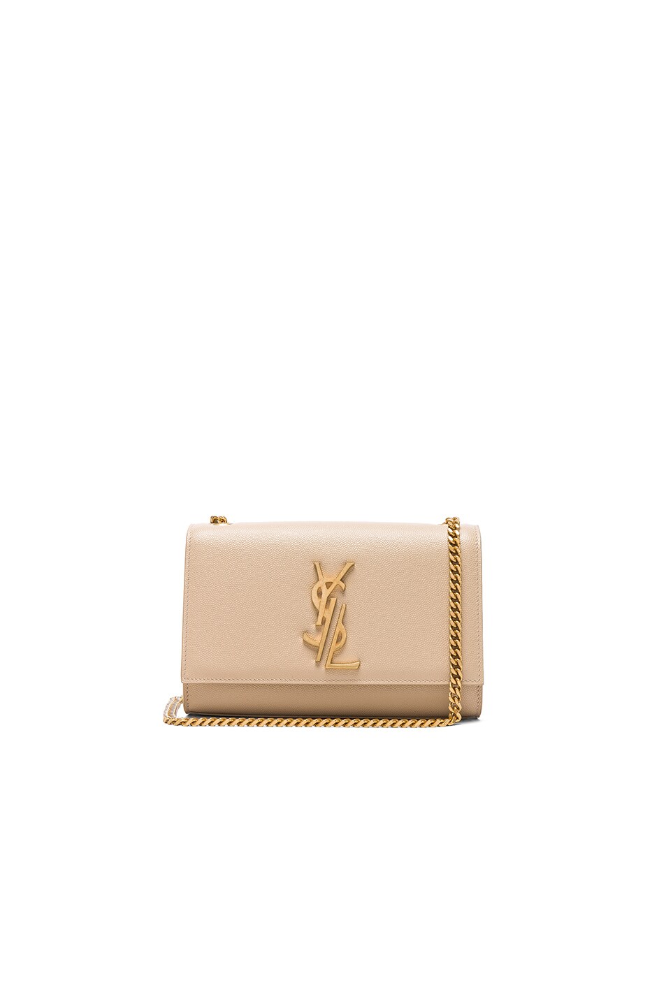 Image 1 of Saint Laurent Small Deconstructed Monogramme Kate Clutch in Poudre