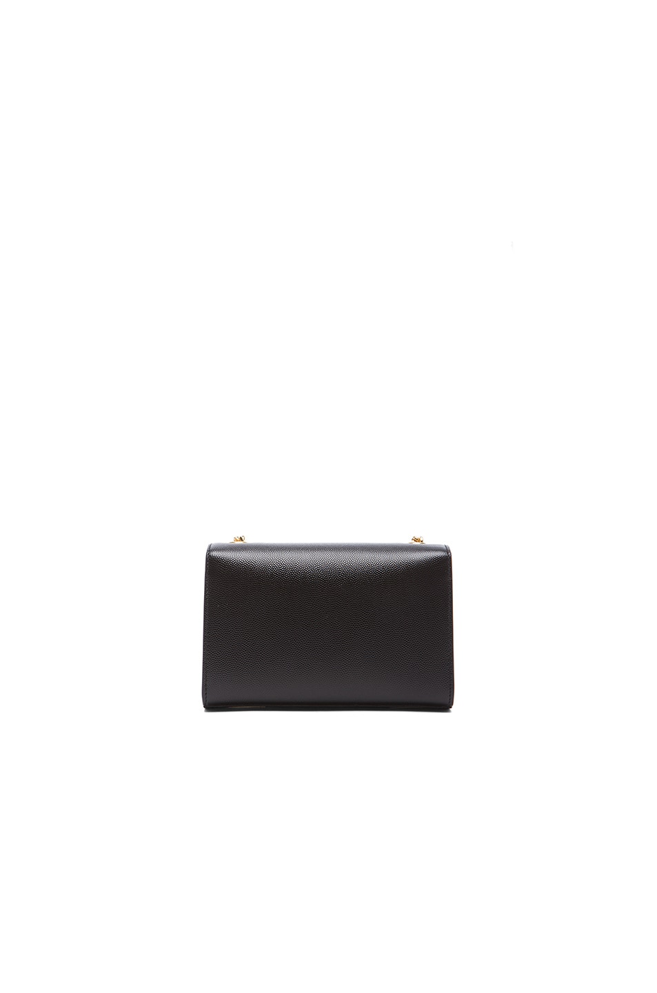 Saint Laurent Small Leather Monogramme Kate Chain Bag in Black | FWRD
