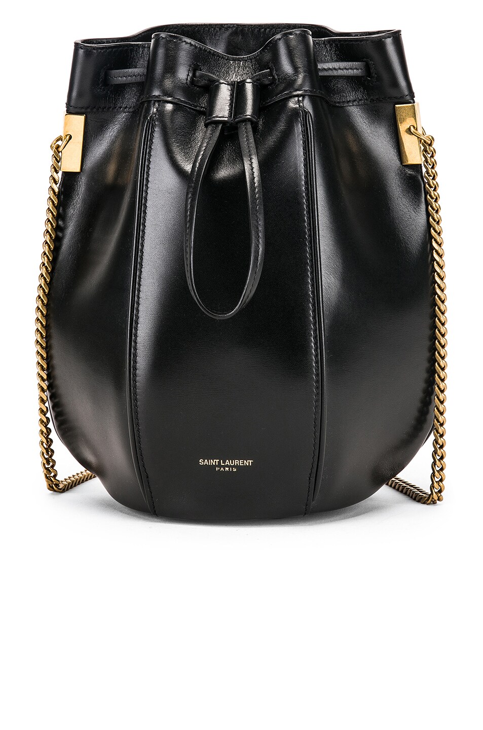 Image 1 of Saint Laurent Small Talitha Chain Bucket Bag in Black