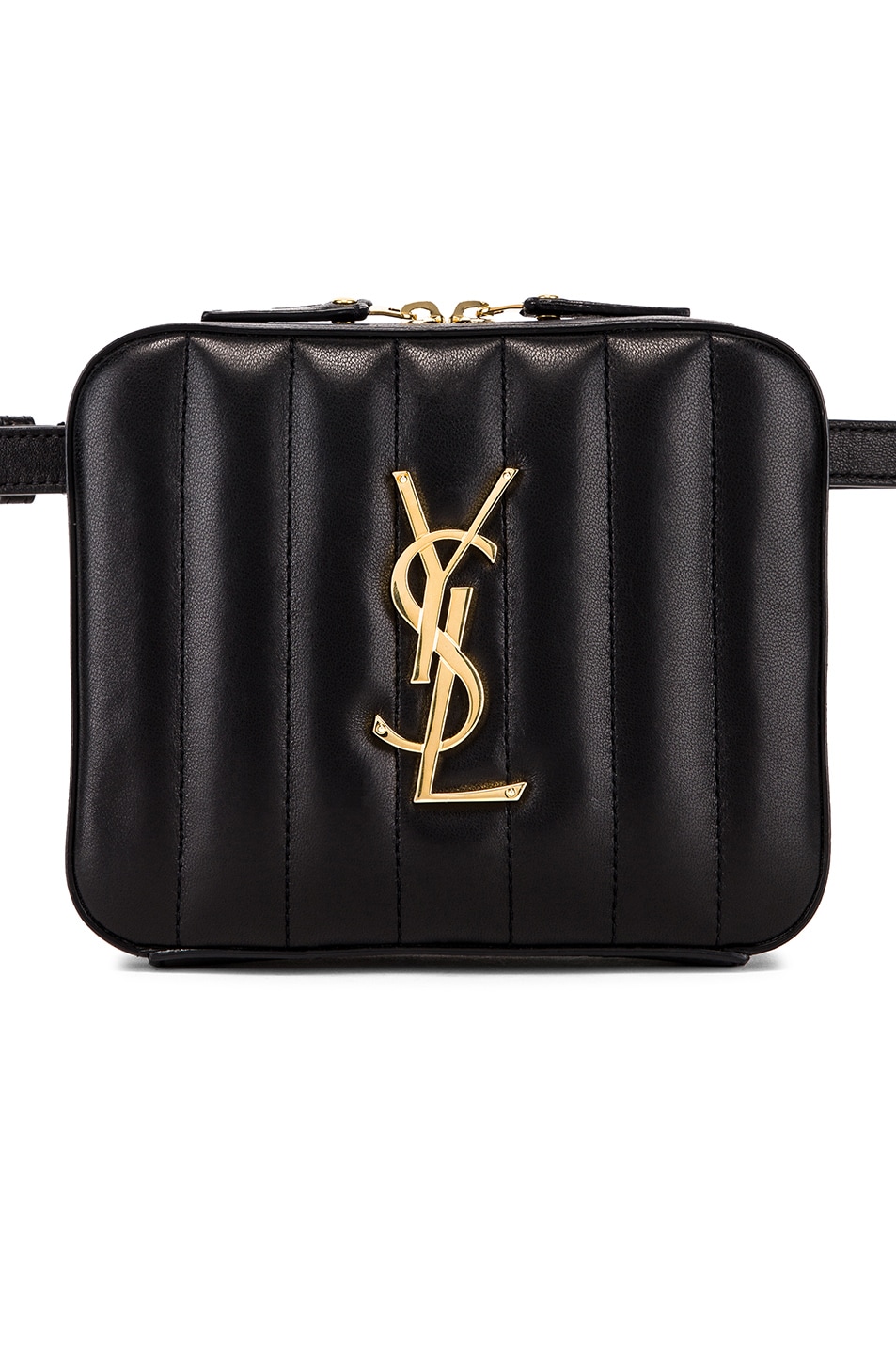 Image 1 of Saint Laurent Vicky Belt Bag in Black