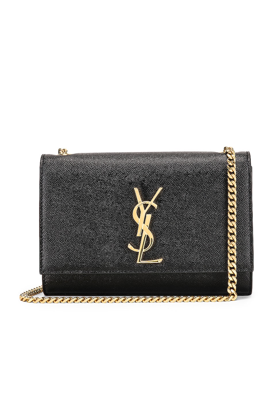 Image 1 of Saint Laurent Small Kate Monogramme Chain Bag in Black