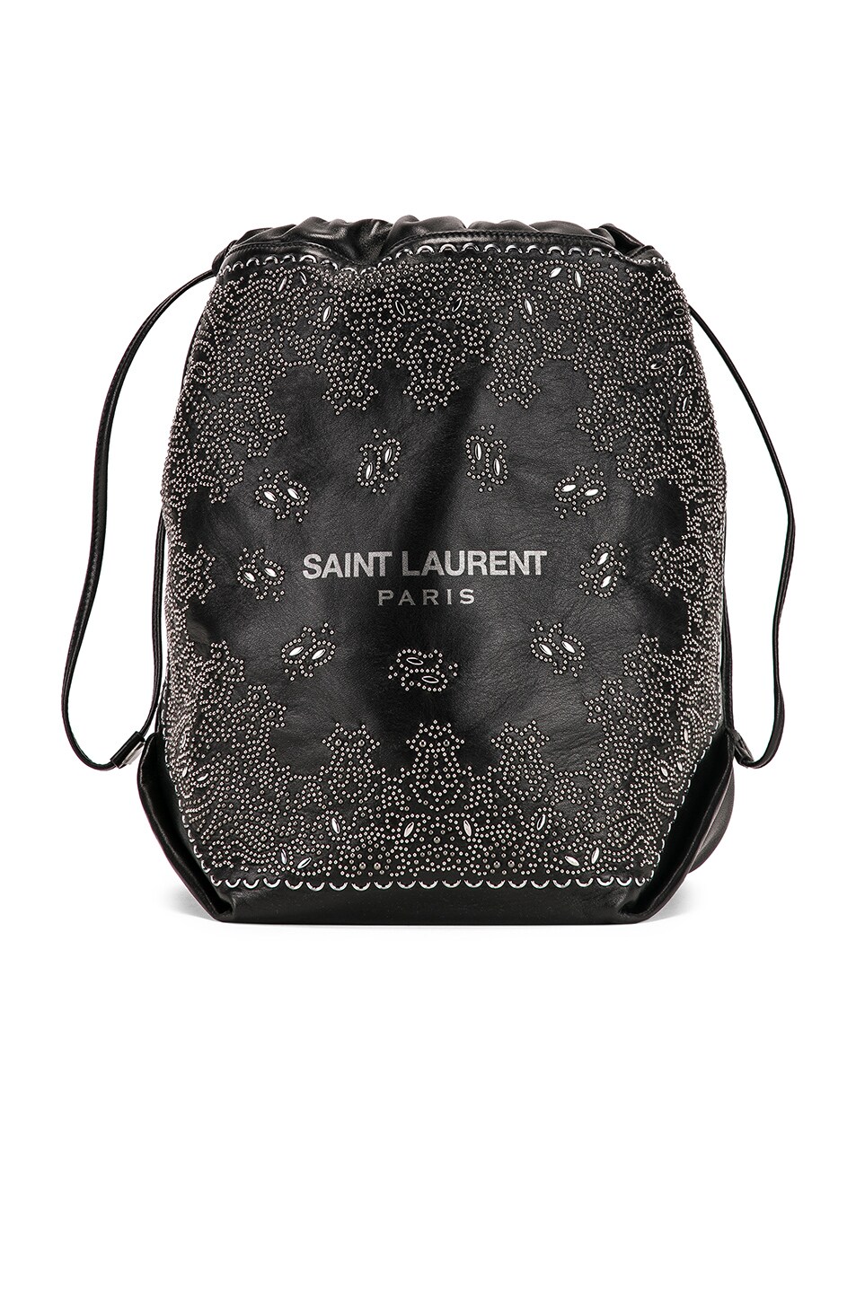 Image 1 of Saint Laurent Bandana Pouch Bag in Black