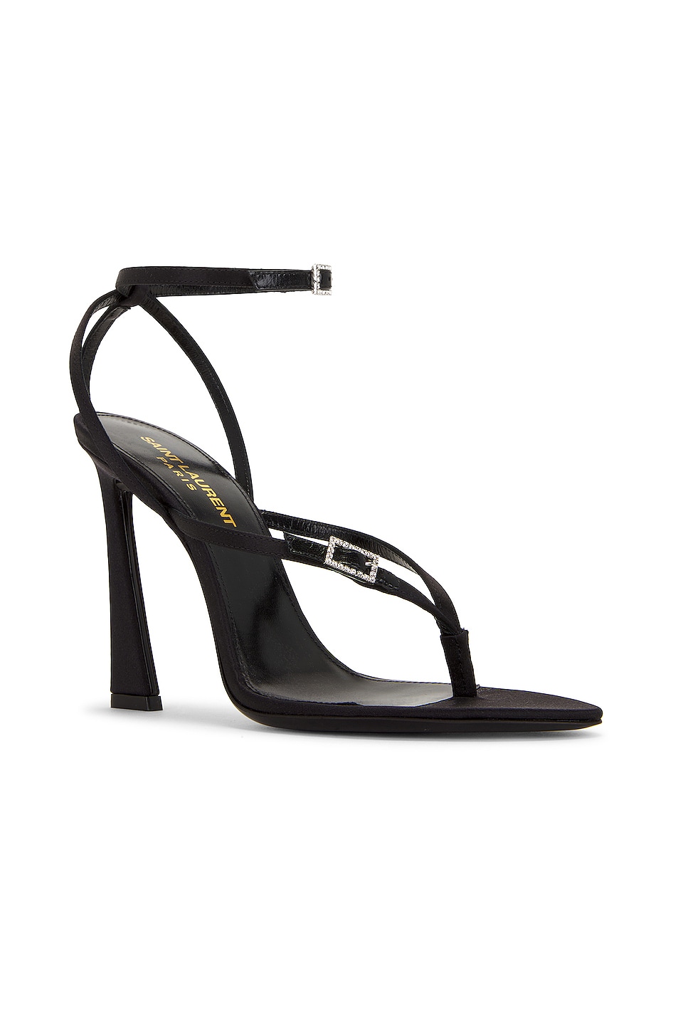 Saint Laurent Gippy Thong Sandal in Nero | FWRD