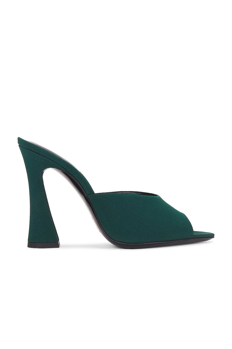 Image 1 of Saint Laurent Suite Mule Sandal in Drawn Green
