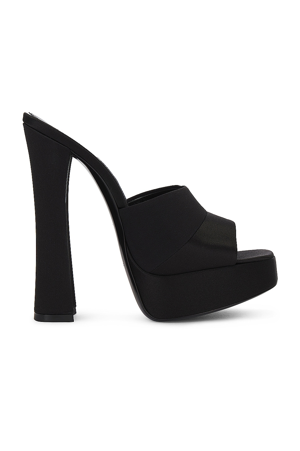 Image 1 of Saint Laurent Boogie Platform Mule Sandal in Noir