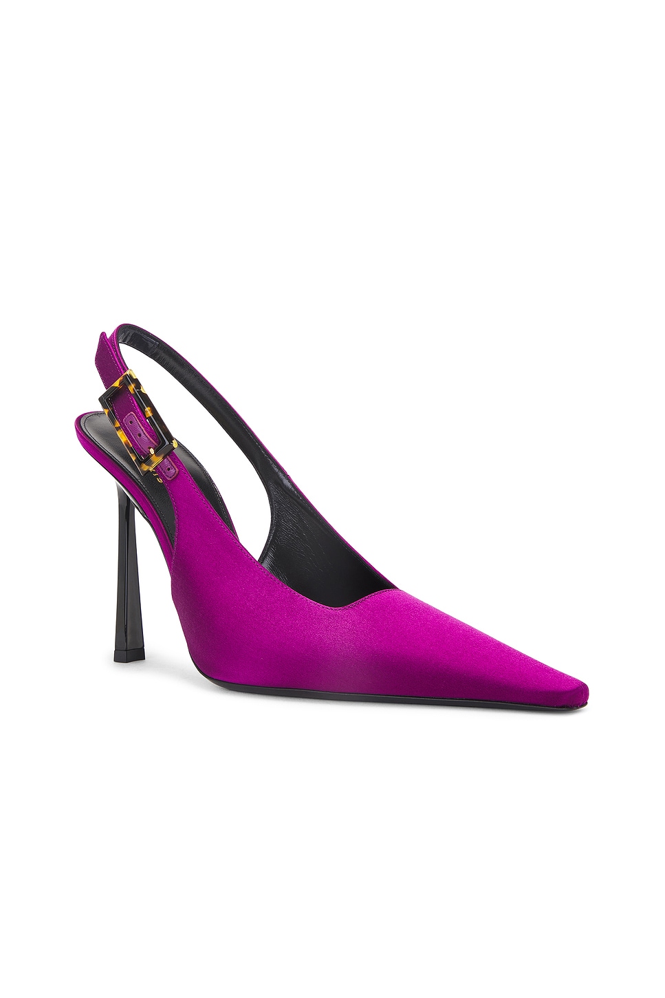Saint Laurent Slingback Pump In Cyclamen