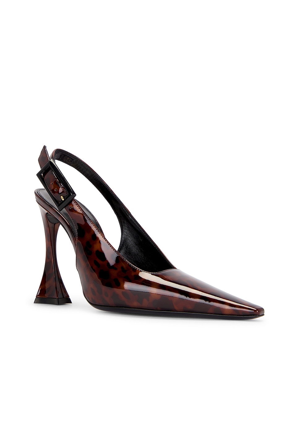 Shop Saint Laurent Dune Slingback Pump In Manto Naturale