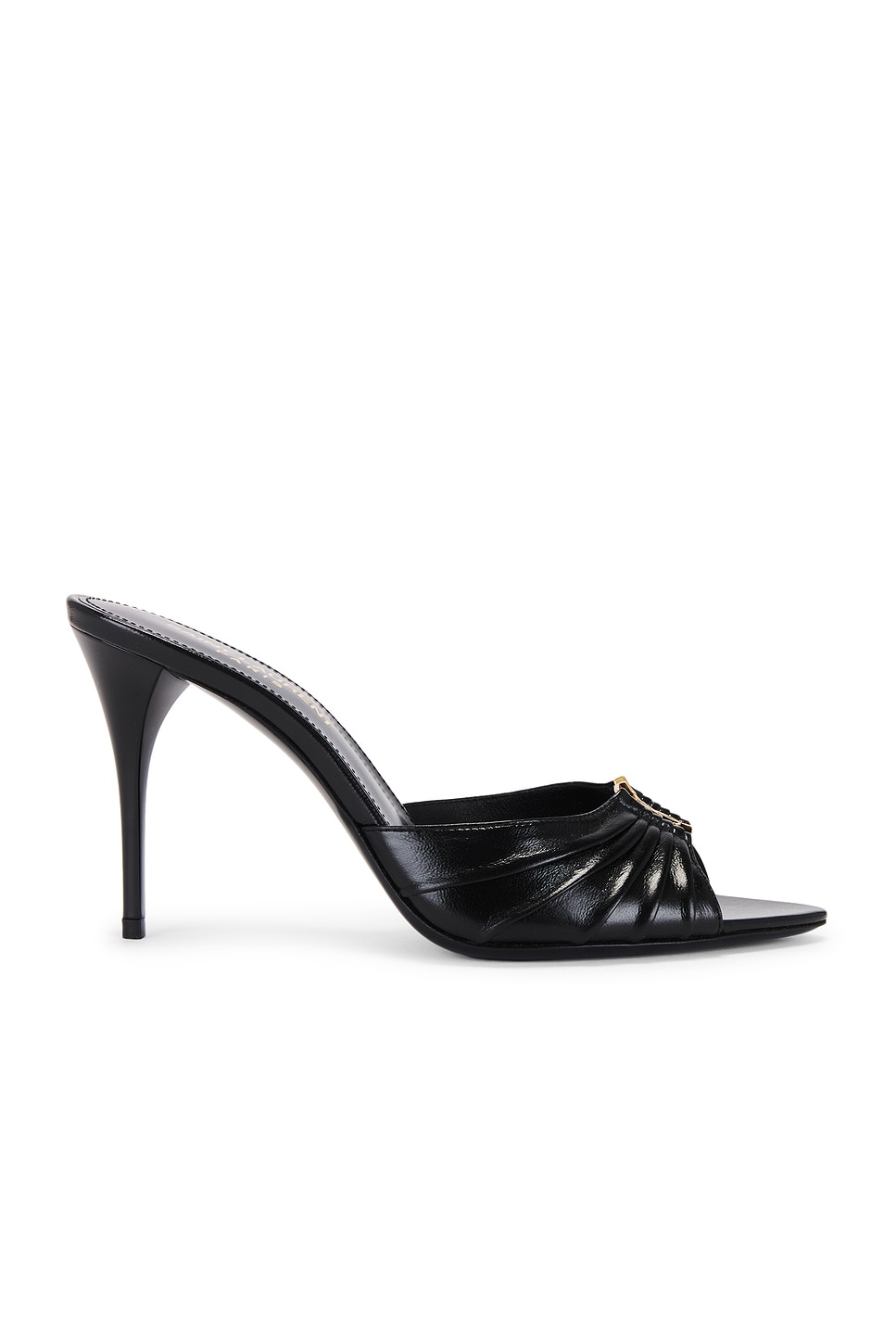 Saint Laurent Gippy Sandal in Nero | FWRD