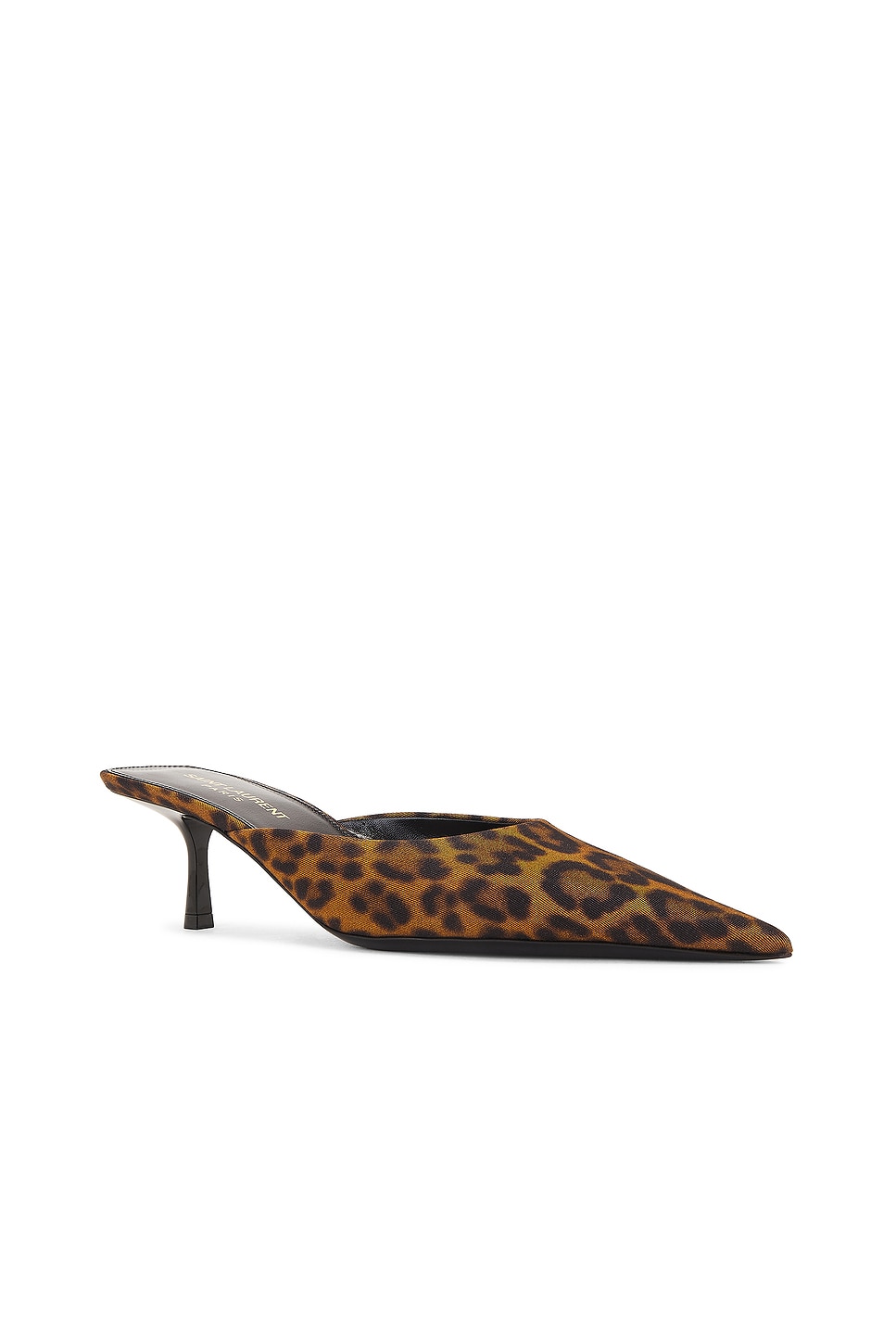 Shop Saint Laurent Barbara Mule In Manto Naturale