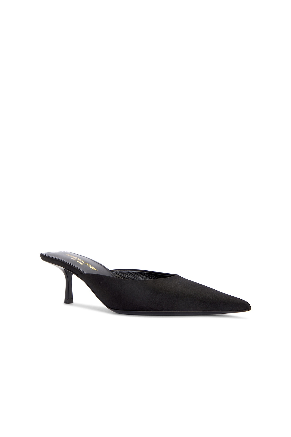 Shop Saint Laurent Barbara Mule Pump In Nero