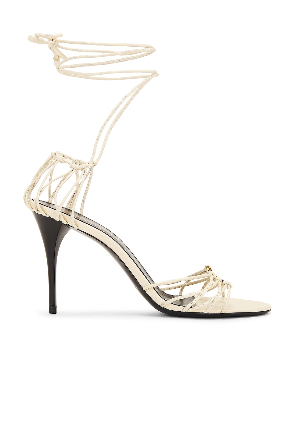 Shop Saint Laurent Babylone Sandal In Real Beige