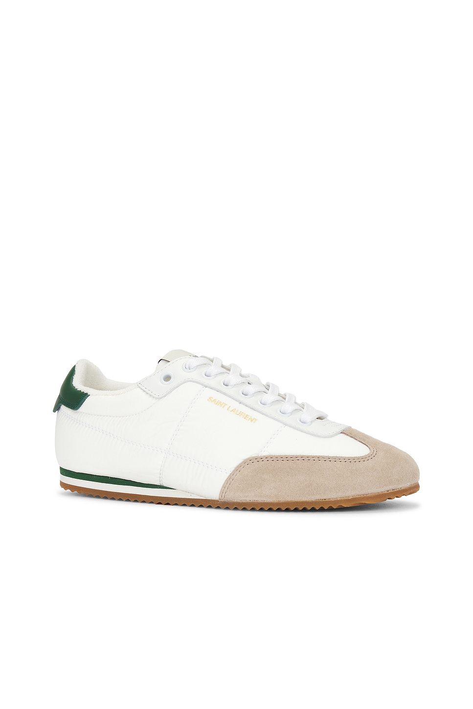 Shop Saint Laurent Circle Sneaker In Blanc Optique