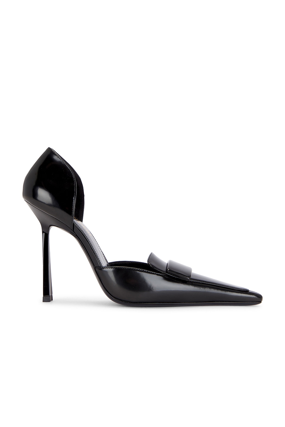 Image 1 of Saint Laurent Stone Pump in Nero