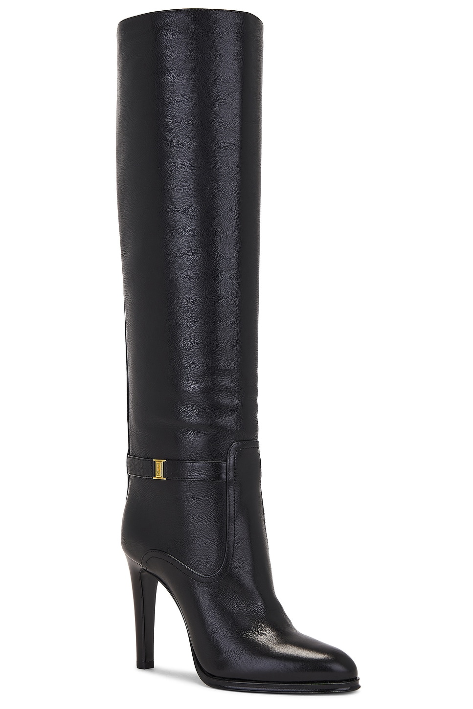 Shop Saint Laurent Diane Boot In Nero