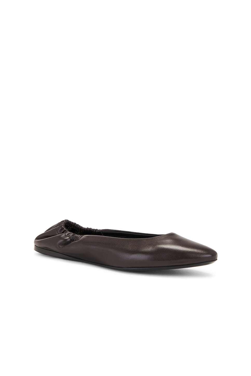 Shop Saint Laurent Mami Flat In Harris Eagle Brown