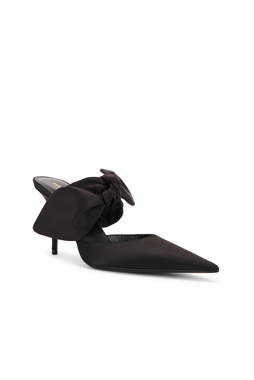 Shop Saint Laurent Killer Mule In Nero