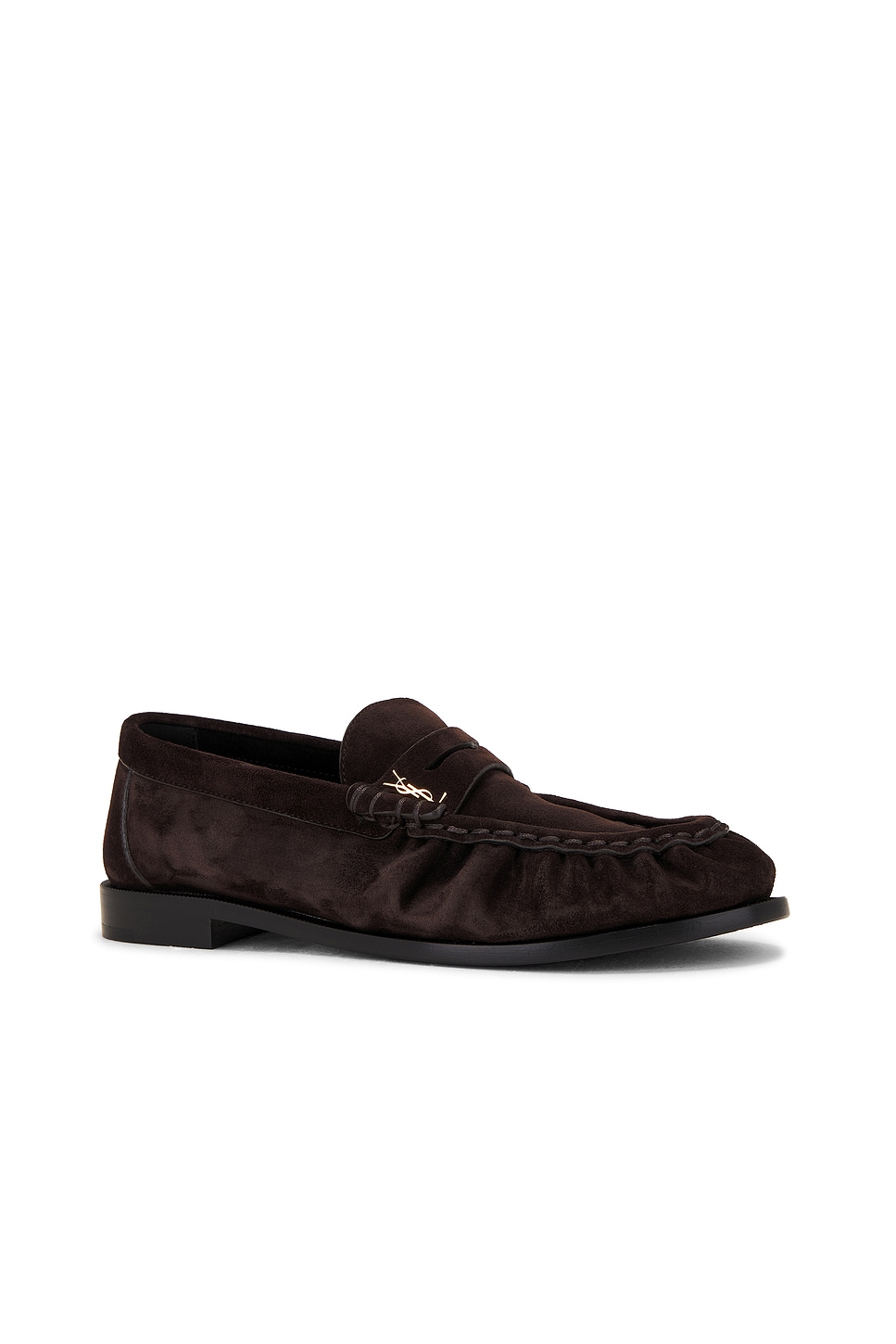 Shop Saint Laurent Le Loafer In T. Moro