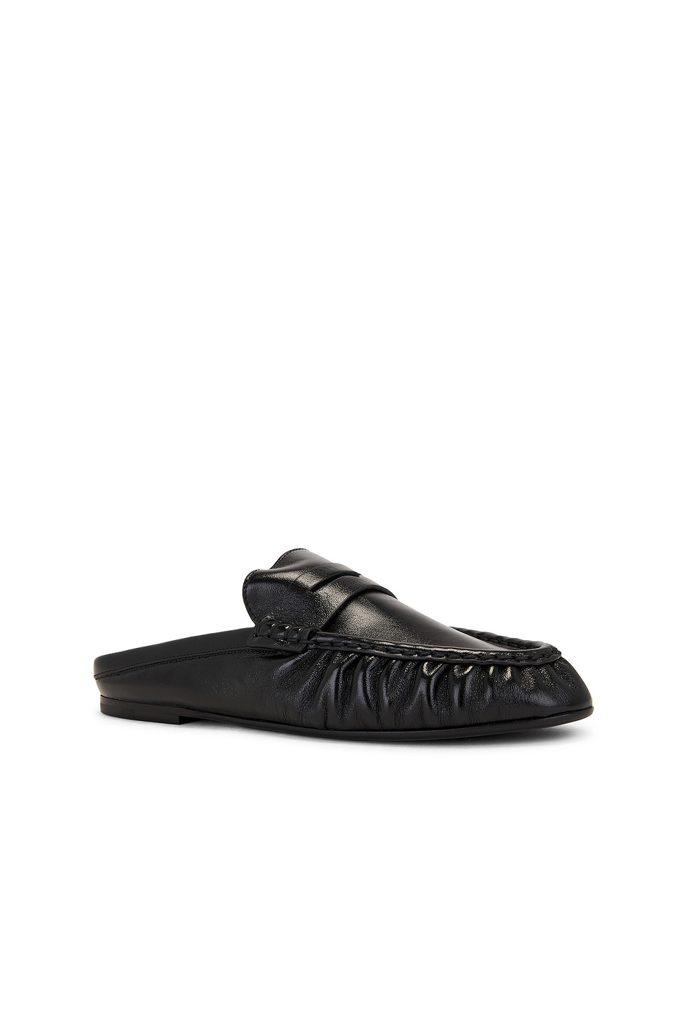 Shop Saint Laurent Peg Loafer In Nero