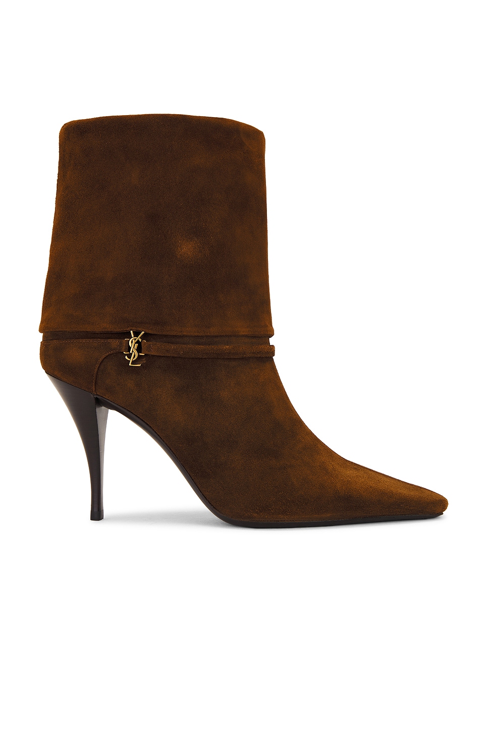 Shop Saint Laurent Ricky Boot In Land