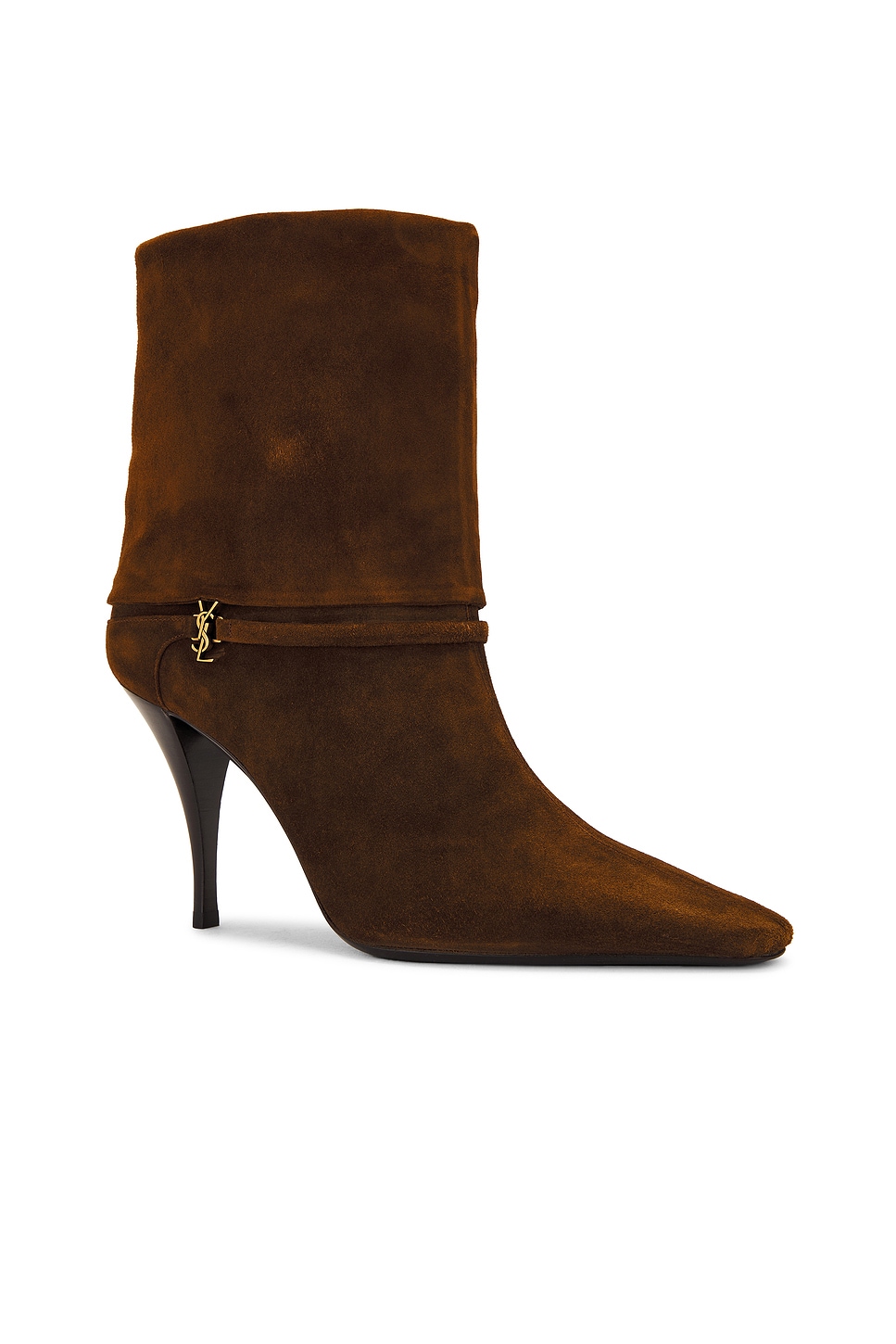 Shop Saint Laurent Ricky Boot In Land