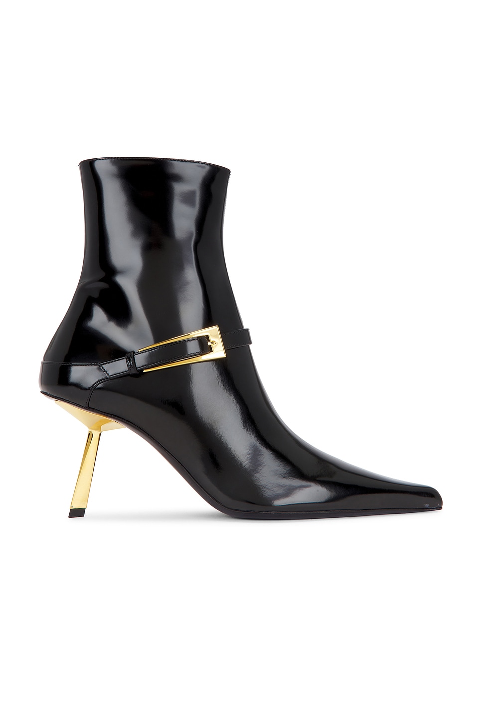 Shop Saint Laurent Hacker Ankle Boot In Nero