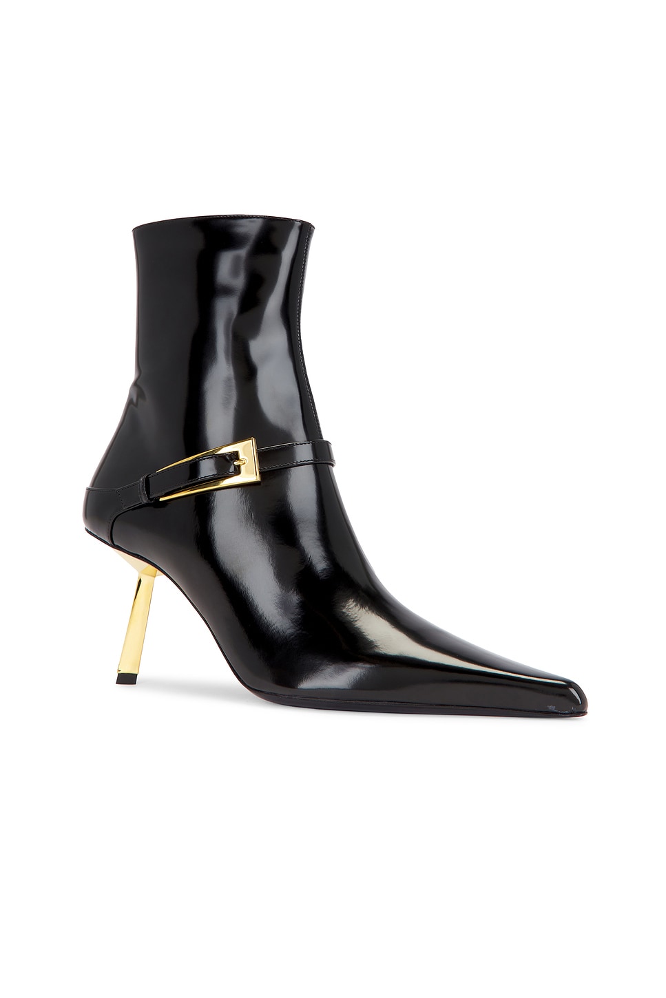 Shop Saint Laurent Hacker Ankle Boot In Nero