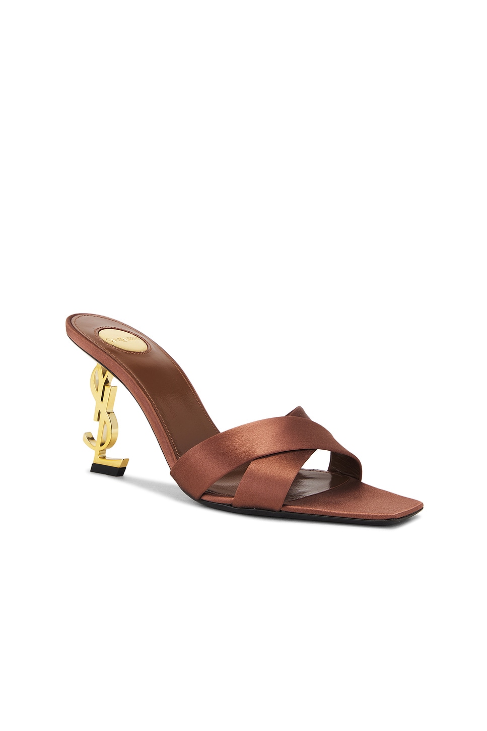 Saint Laurent With Heel In Manioc Brown