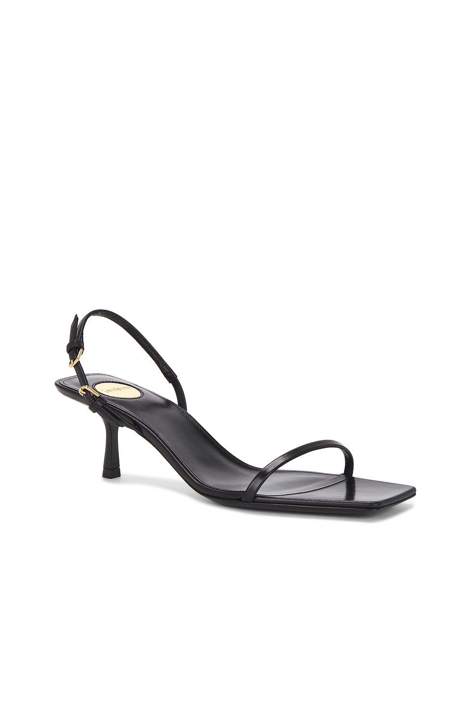Saint Laurent Jaspe High-heeled Sandals In Nero